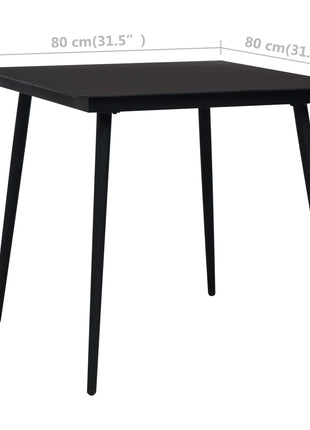 3-Delige Tuinset Zwart En Bruin