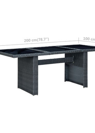 9-Delige Tuinset Met Kussens Poly Rattan