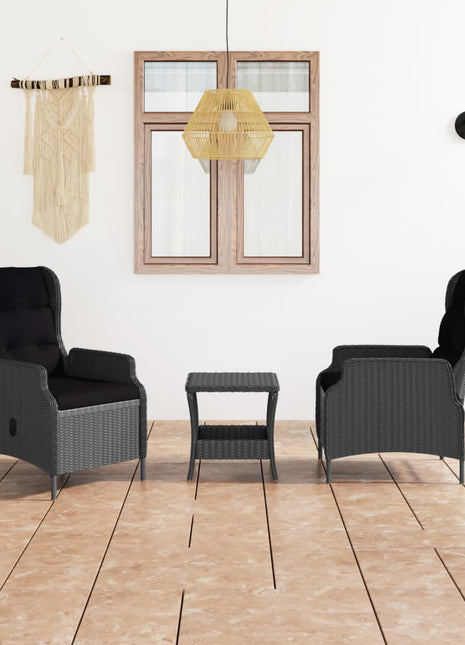 Loungeset Met Kussens Poly Rattan