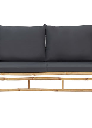 Loungeset Met Kussens Bamboe