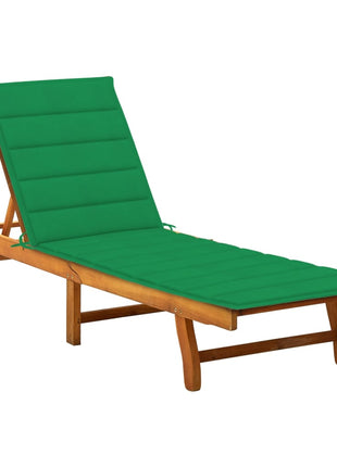 Ligbed 2-Persoons Met Kussens Massief Acaciahout