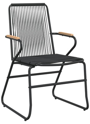 5-Delige Tuinset Pvc-Rattan Zwart
