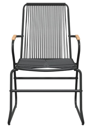 5-Delige Tuinset Pvc-Rattan Zwart