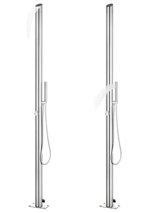 Buitendouche 220 cm roestvrij staal