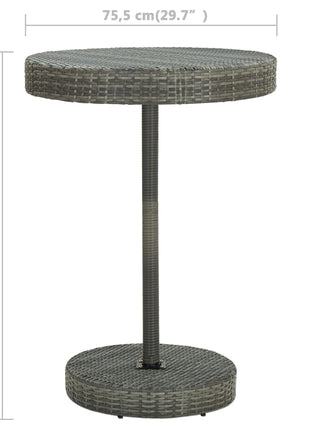 5-Delige Tuinbarset Met Kussens Poly Rattan
