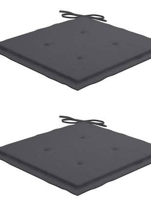 Tuinstoelen Met Kleurige Kussens Massief Teakhout Antraciet