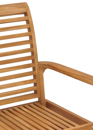 Tuinbank Met Kussen 112 Cm Massief Teakhout Blauw