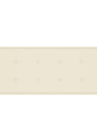 Tuinbank Stapelbaar Met Kussen 128,5 Cm Massief Teakhout Crème