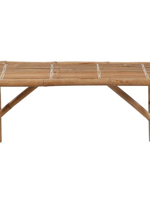 Tuinbank Inklapbaar Met Kussen 118 Cm Bamboe Antraciet