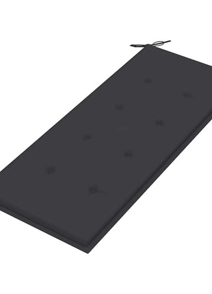 Tuinbank Inklapbaar Met Kussen 118 Cm Bamboe Antraciet