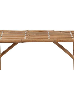 Tuinbank Inklapbaar Met Kussen 118 Cm Bamboe Zwart