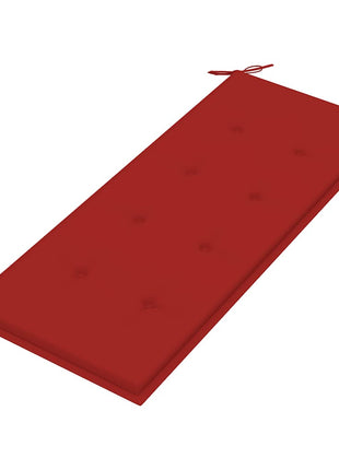 Tuinbank Met Kussen 120 Cm Bamboe Rood