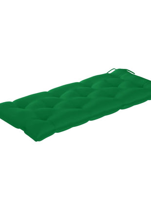 Tuinbank Met Kussen 120 Cm Bamboe Groen