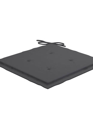 Tuinstoelen Inklapbaar Met Kussens Bamboe Antraciet