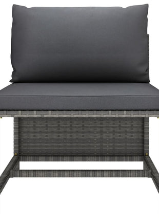 9-Delige Loungeset Met Kussens Poly Rattan