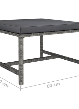 8-Delige Loungeset Met Kussens Poly Rattan