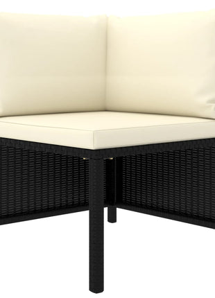 7-Delige Loungeset Met Kussens Poly Rattan