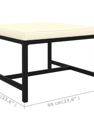 7-Delige Loungeset Met Kussens Poly Rattan