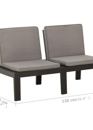 Loungeset Met Kussens Kunststof