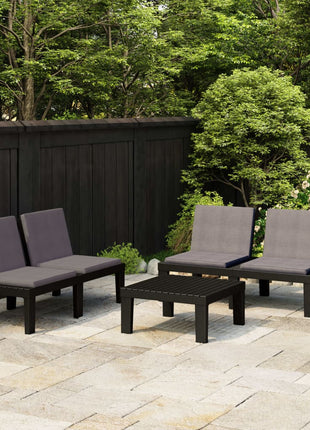 Loungeset Met Kussens Kunststof