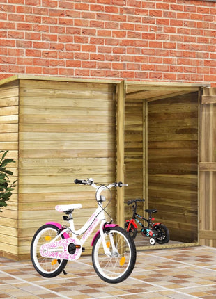 Fietsschuur 232X110X170 Cm Geïmpregneerd Grenenhout