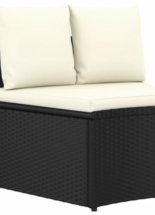 5-Delige Loungeset Met Kussens Poly Rattan