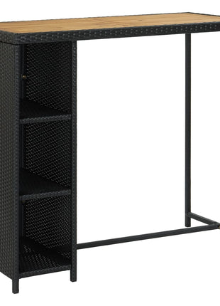 5-Delige Tuinbarset Met Kussens Poly Rattan