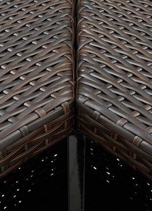 4-Delige Tuinbarset Met Kussens Poly Rattan