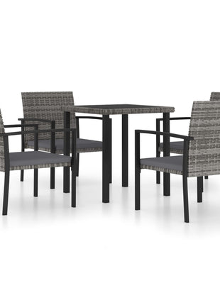 5-Delige Tuinset Poly Rattan