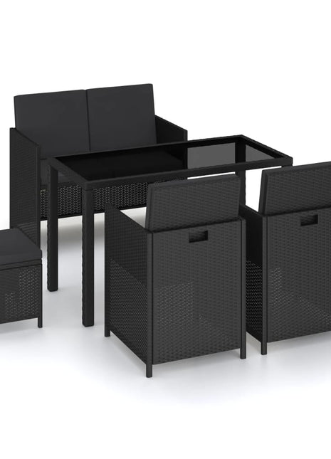 Tuinset Met Kussens Poly Rattan