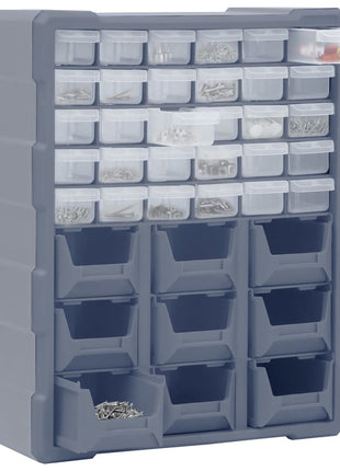 Organiser Met 39 Lades 38X16X47 Cm Grijs
