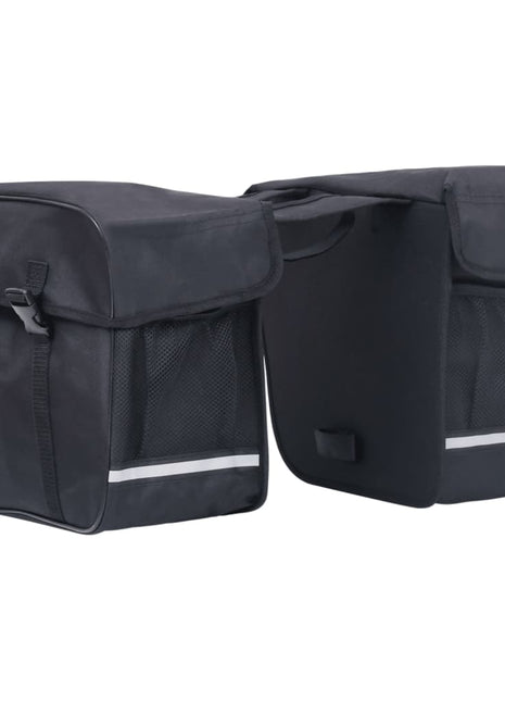Fietstas voor bagagedrager dubbel waterdicht 35 L zwart