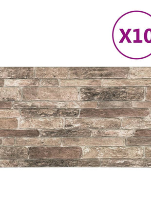 10 st Wandpanelen 3D meerkleurige baksteen EPS
