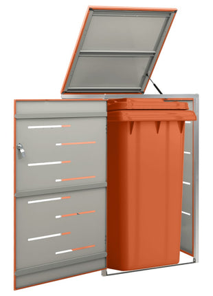 Containerberging Dubbel 138X77,5X112,5 Cm Roestvrij Staal Oranje
