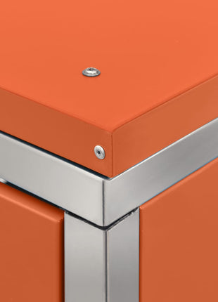 Containerberging Dubbel 138X77,5X112,5 Cm Roestvrij Staal Oranje