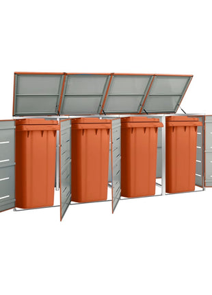 Containerberging Dubbel 138X77,5X112,5 Cm Roestvrij Staal Oranje