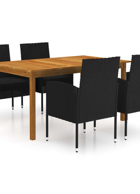 5-Delige Tuinset Zwart