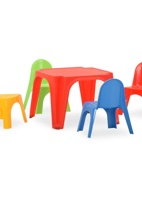 Kindertafel en stoelenset PP