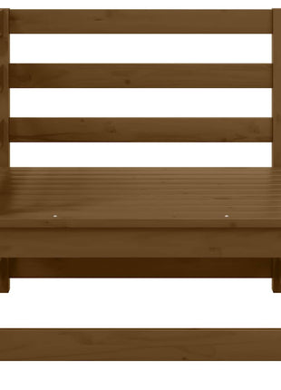 3-Delige Loungeset Massief Grenenhout Honingbruin