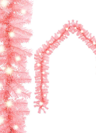 Kerstslinger Met Led-Lampjes Roze