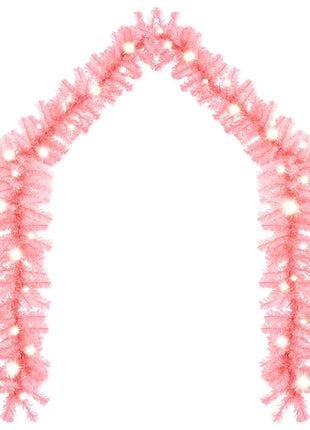 Kerstslinger Met Led-Lampjes Roze