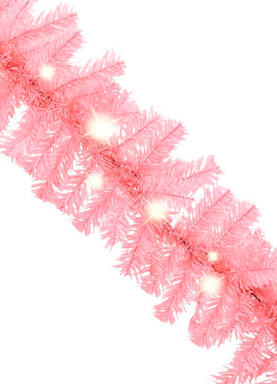 Kerstslinger Met Led-Lampjes Roze