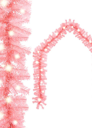Kerstslinger Met Led-Lampjes Roze
