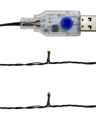Kerstslinger Met Led-Lampjes Kleurig Goud