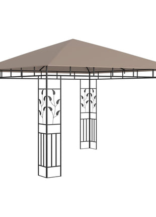 Prieel Met Klamboe En Led-Lichtslinger 3X3X2,73 M