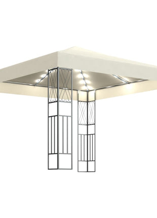 Prieel Met Led-Lichtslinger Stof Kleurig