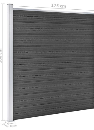 Schuttingpanelenset 1218X186 Cm Hkc