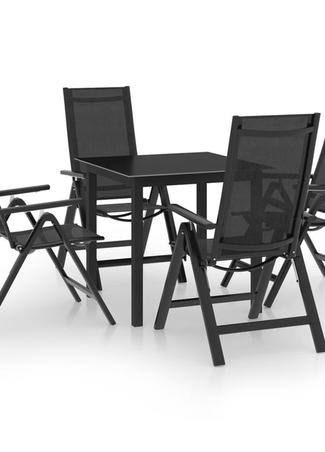 7-Delige Tuinset Aluminium Antracietkleurig