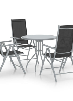5-Delige Tuinset Aluminium En Textileen