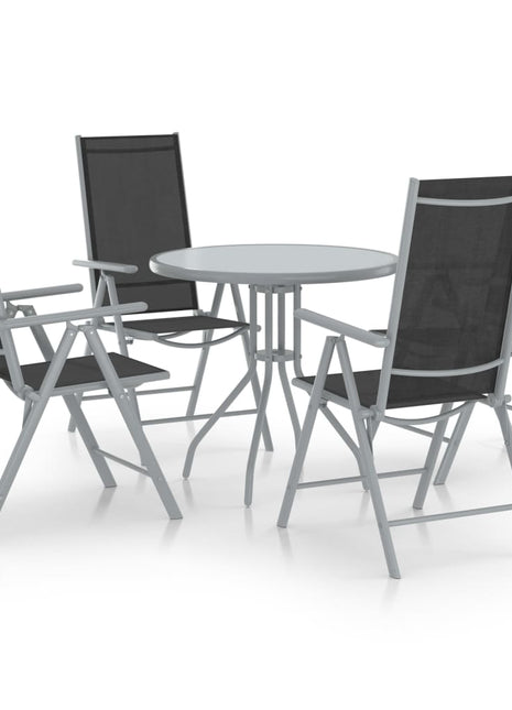 5-Delige Tuinset Aluminium En Textileen